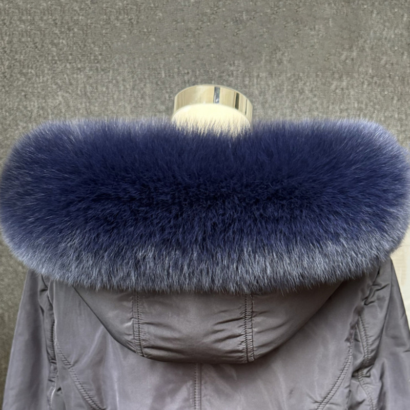 Real Fox Fur Collar Women Univ - đánh giá và giá Winter Clothing Pk