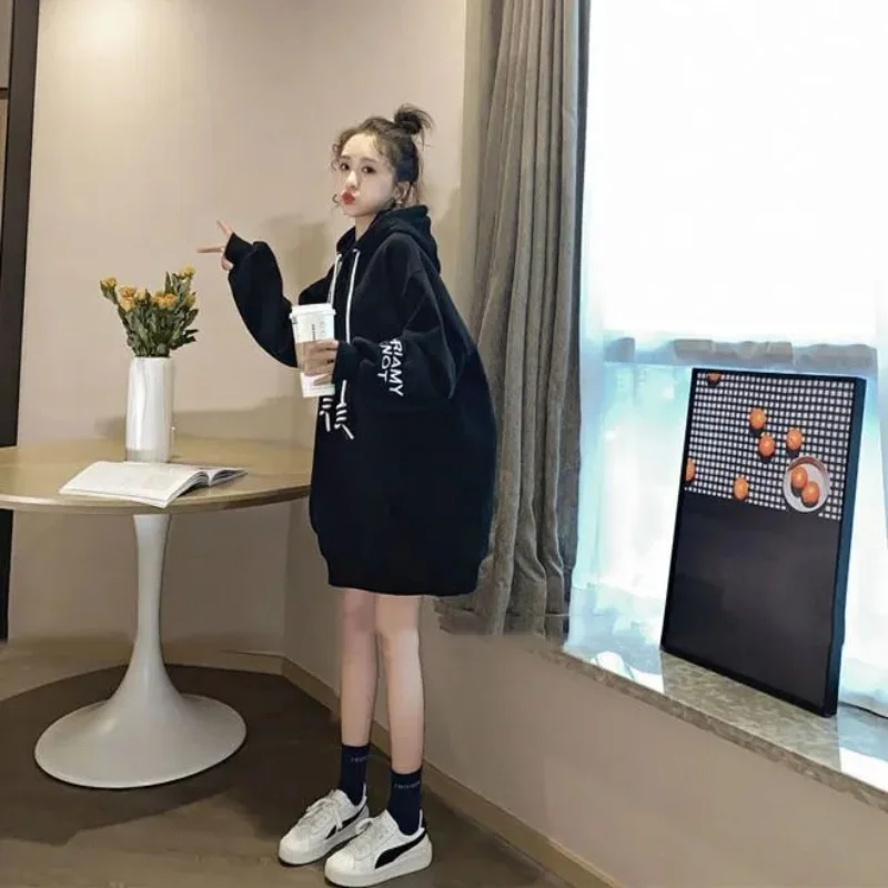 Streetwear Fleece Hooded Dress - đánh giá và giá Winter Clothing Drawing