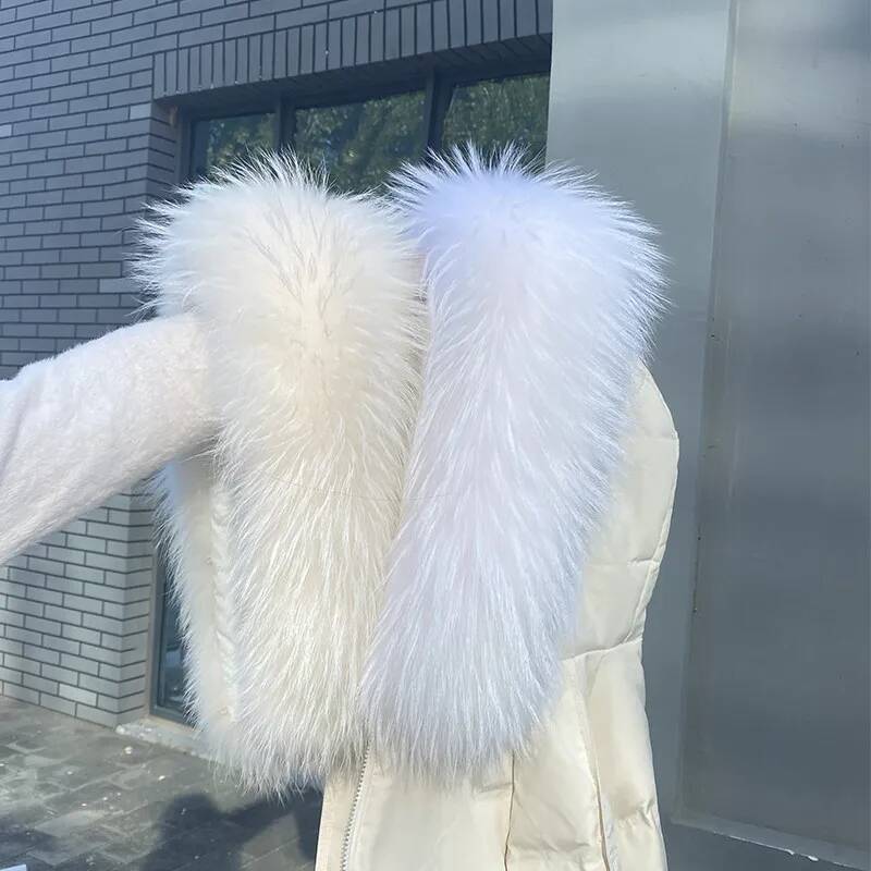 Raccoon Fur Collars For Jacket - đánh giá và giá Winter Clothing Pk