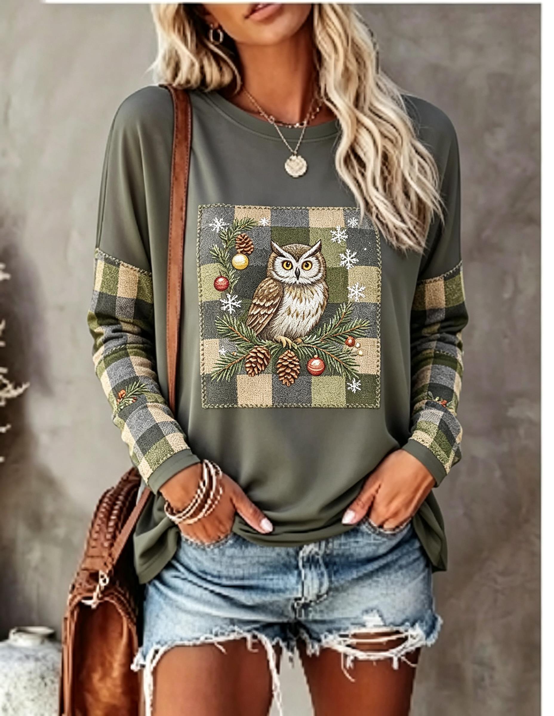 Women Long Sleeve T Shirt Fox  - đánh giá và giá Winter Clothing For Women