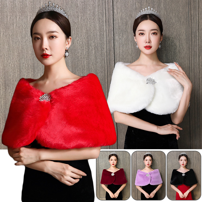 Phụ Nữ Cô Dâu Khăn Choàng Cưới - đánh giá và giá Winter Clothing Pk