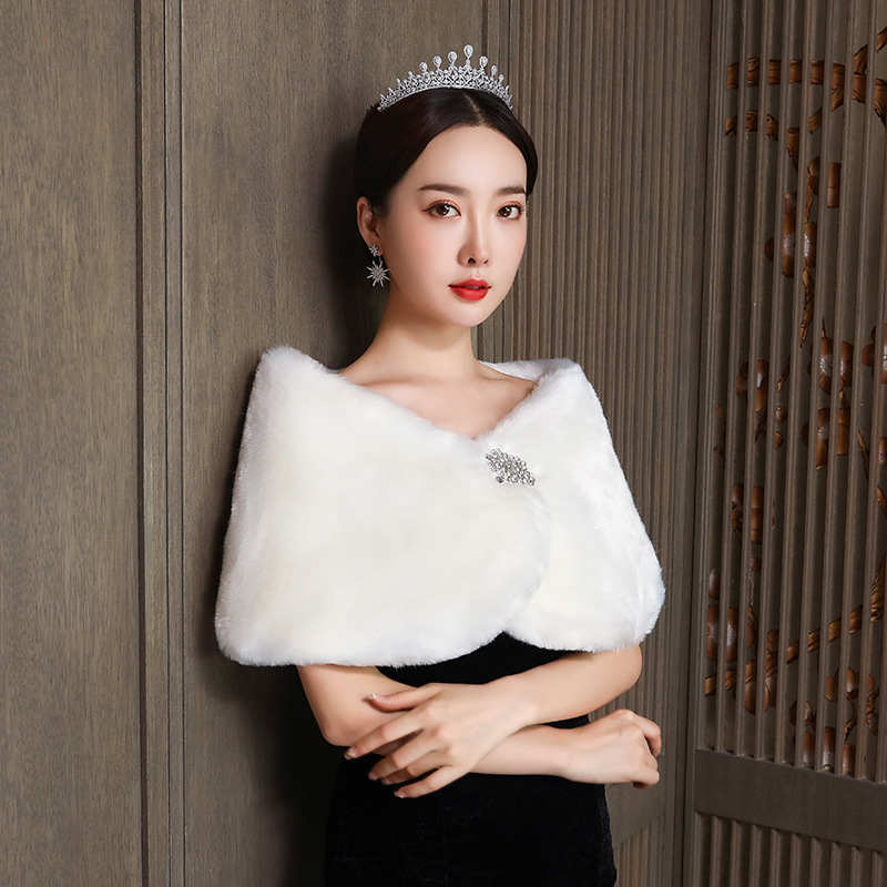 Phụ Nữ Cô Dâu Khăn Choàng Cưới - đánh giá và giá Winter Clothing Pk